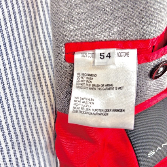 Sand Copenhagen Blazer Womens US 12 Gray Slim Tracy Cotton Retail $495 - Picture 9 of 16